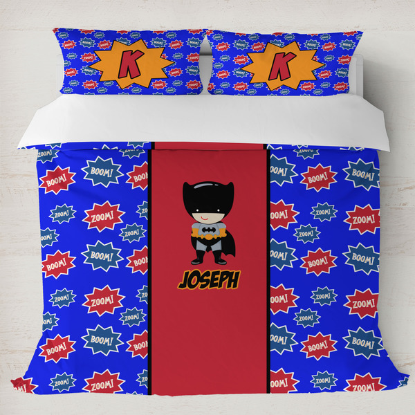 Custom Superhero Duvet Cover Set - King (Personalized)