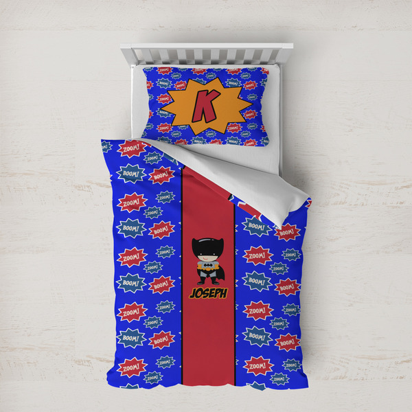 Custom Superhero Duvet Cover Set - Twin XL (Personalized)