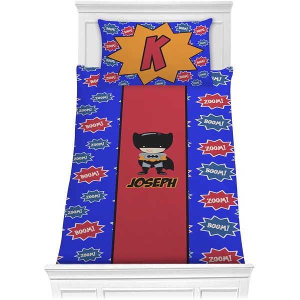 Custom Superhero Comforter Set - Twin XL (Personalized)