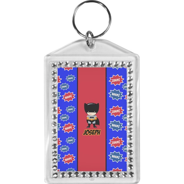 Custom Superhero Bling Keychain (Personalized)