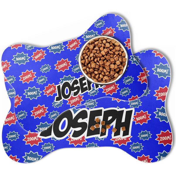 Superhero Bone Shaped Dog Mats - MAIN