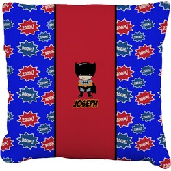 Superhero Faux-Linen Throw Pillow 16" (Personalized)