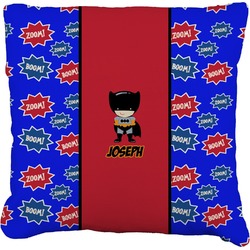 Superhero Faux-Linen Throw Pillow 18" (Personalized)