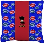Superhero Faux-Linen Throw Pillow 20" (Personalized)
