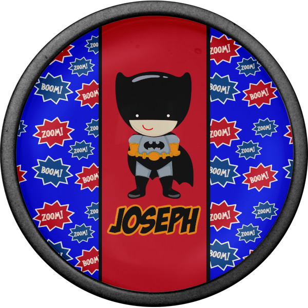 Superhero Cabinet Knob - Black - Front