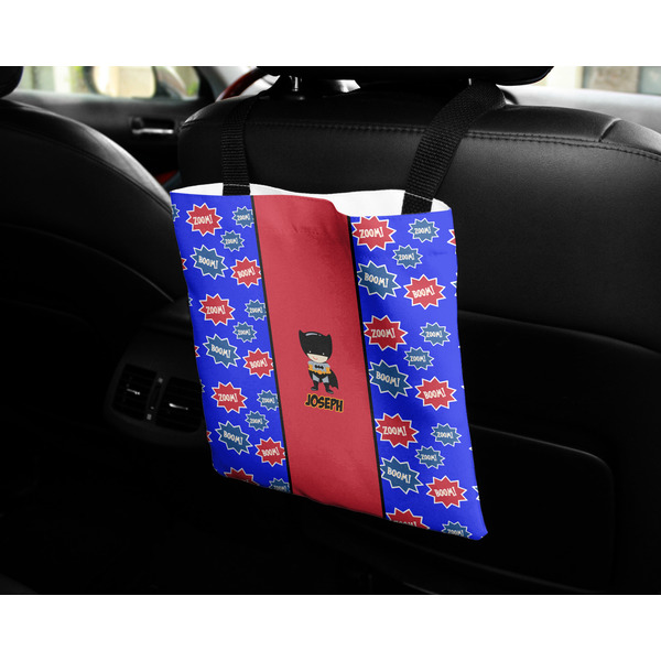 Superhero Car Bag - In Use