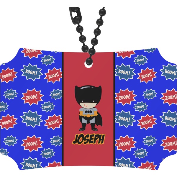 Custom Superhero Rear View Mirror Ornament (Personalized)