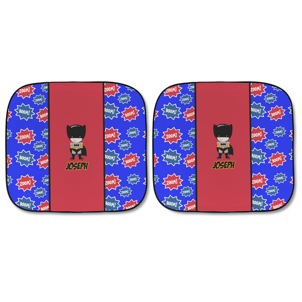 Superhero Car Sun Shades - FRONT