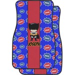 Superhero Car Floor Mats (Front Seat) (Personalized)