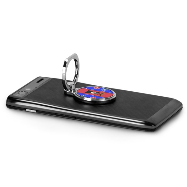 Superhero Cell Phone Ring & Stand in Use