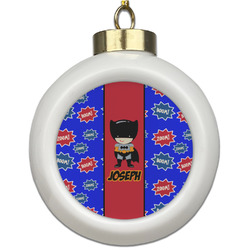 Superhero Ceramic Ball Ornament (Personalized)
