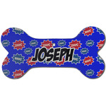 Superhero Ceramic Dog Ornament - Front w/ Name or Text