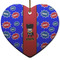 Superhero Ceramic Flat Ornament - Heart (Front)