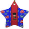Superhero Star Ceramic Ornament w/ Name or Text