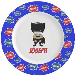 Superhero Ceramic Dinner Plates (Set of 4) (Personalized)