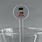 Superhero 7" Round Plastic Stir Sticks - Clear (Personalized)