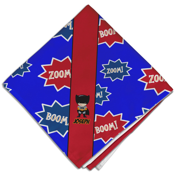 Superhero Cloth Napkins - Personalized Dinner (Folded Four Corners)