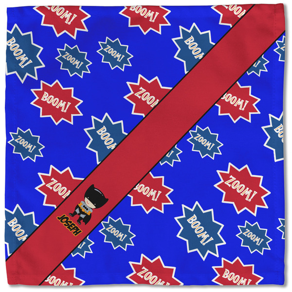 Superhero Cloth Napkins - Personalized Lunch (Single Full Open)