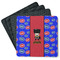 Superhero Square Rubber Backed Coasters - Set of 4 (Personalized)