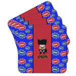Superhero Cork Coaster - Set of 4 w/ Name or Text
