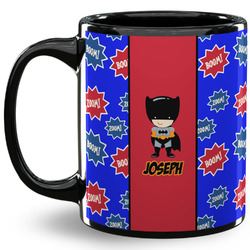 Superhero 11 Oz Coffee Mug - Black (Personalized)