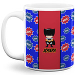 Superhero 11 Oz Coffee Mug - White (Personalized)