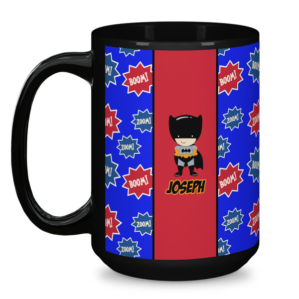 Superhero Coffee Mug - 15 oz - Black
