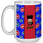 Superhero 15 Oz Coffee Mug - White (Personalized)