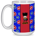 Superhero 15 Oz Coffee Mug - White (Personalized)
