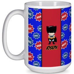 Superhero 15 Oz Coffee Mug - White (Personalized)