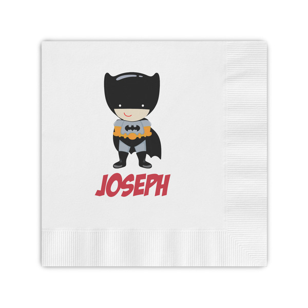 Custom Superhero Coined Cocktail Napkins (Personalized)