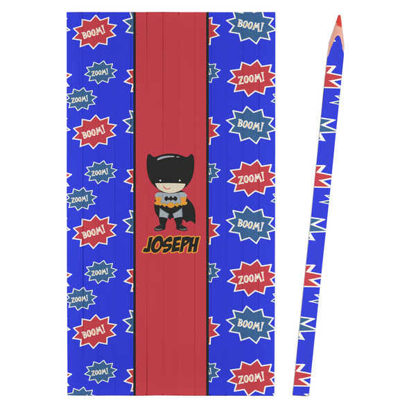 Superhero Colored Pencils - Front View