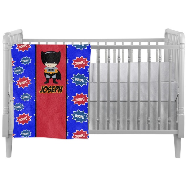 Custom Superhero Crib Comforter / Quilt (Personalized)