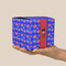 Superhero Cube Favor Gift Box - On Hand - Scale View