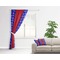 Superhero Curtain With Window and Rod - in Room Matching Pillow