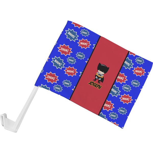 Custom Superhero Car Flag - Small w/ Name or Text
