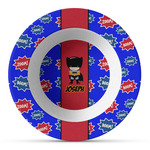 Superhero Plastic Bowl - Microwave Safe - Composite Polymer (Personalized)