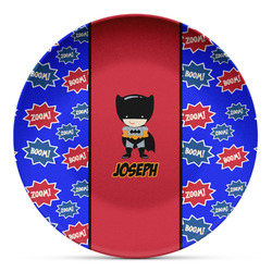 Superhero Microwave Safe Plastic Plate - Composite Polymer (Personalized)