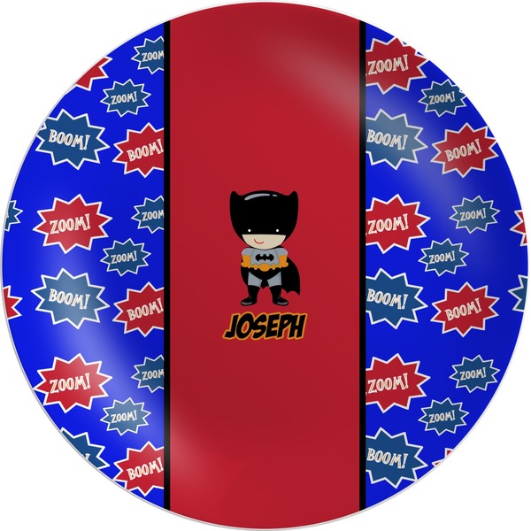 Custom Superhero Melamine Plate (Personalized)