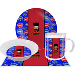 Superhero Dinner Set - Single 4 Pc Setting w/ Name or Text
