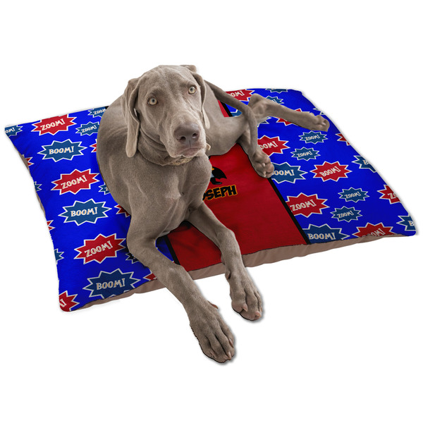 Custom Superhero Dog Bed - Large w/ Name or Text