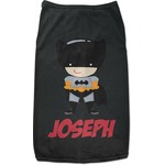Superhero Black Pet Shirt - L (Personalized)