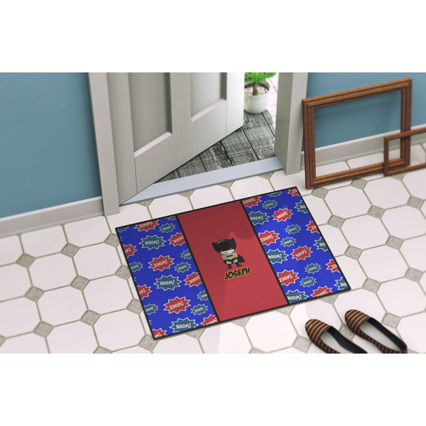 Superhero Door Mat Lifestyle