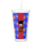 Superhero Double Wall Tumbler with Straw (Personalized)