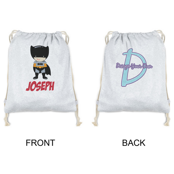 Superhero Drawstring Backpacks - Sweatshirt Fleece - Double Sided - APPROVAL
