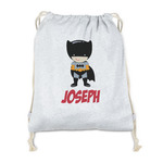 Superhero Drawstring Backpack - Sweatshirt Fleece - Single Sided (Personalized)