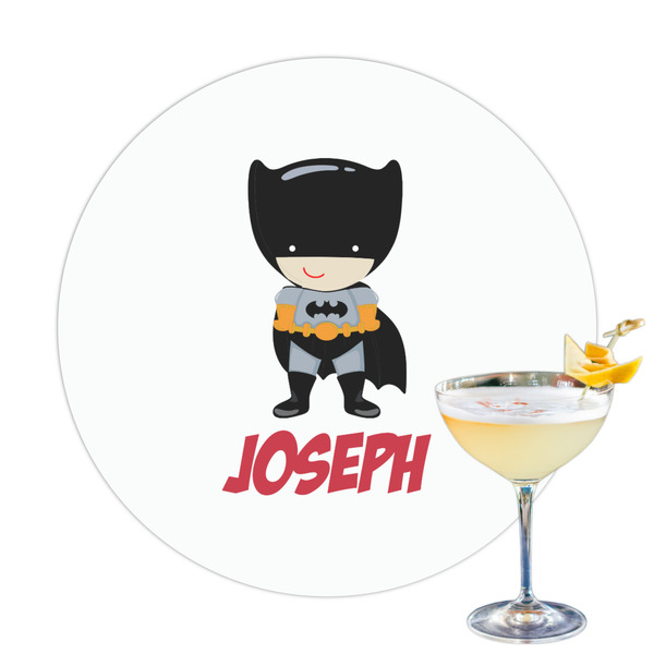 Custom Superhero Printed Drink Topper (Personalized)