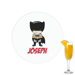 Superhero Printed Drink Topper - 2.15" (Personalized)
