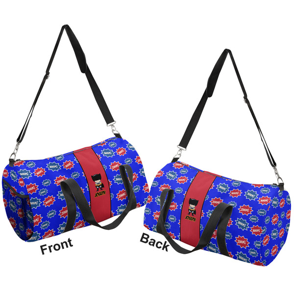 Superhero Duffle bag large front and back sides