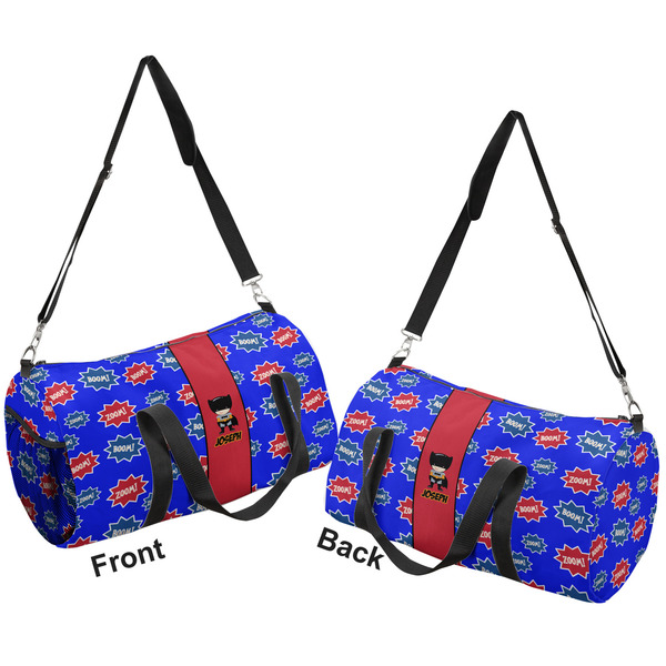 Superhero Duffle bag small front and back sides